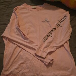 Simply Southern Light Pink Graphic Long Sleeve